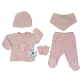 Pack naissance Peek A Boo Welsoft 5 pcs saumon